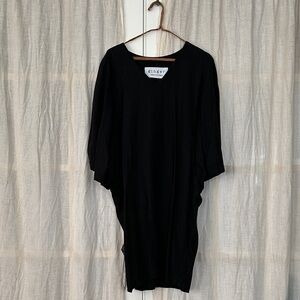 Black linen Caftan Dress by Ginger